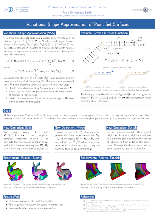 Poster: Variational Shape Approximation of Point Set Surfaces
